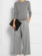 Load image into Gallery viewer, Women's Round Neck Solid Color Loose Two-piece Suit