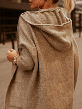 Load image into Gallery viewer, Pocket Hooded Casual Cardigan