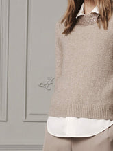 Load image into Gallery viewer, Fashion Small High Neck Knitted Solid Color Loose Two-piece Suit