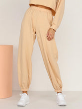 Load image into Gallery viewer, Autumn Winter Short Hooded Solid Color Casual Suit