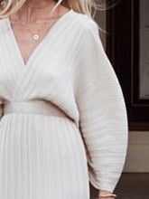 Load image into Gallery viewer, Fashion V-neck Long Sleeve Solid Color Two-piece Suit