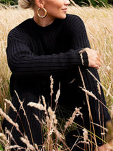 Load image into Gallery viewer, Ribbed Pullover Loose Casual Knit Suit