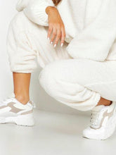 Load image into Gallery viewer, Female Fashion Casual Round Neck Woolen Two-Piece Suit