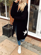 Load image into Gallery viewer, Autumn Winter Hooded Star Cardigan