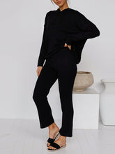 Load image into Gallery viewer, Hat Solid Color Long Sleeve Casual Suit