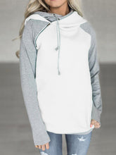 Load image into Gallery viewer, Fashion Casual Color Block Hooded Sweatshirt