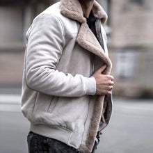 Load image into Gallery viewer, Pure Color Fashion Casual Plush Lapel Men'S Jacket