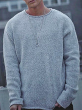 Load image into Gallery viewer, Men'S Fashion Casual Round Neck Long Sleeve Sweater
