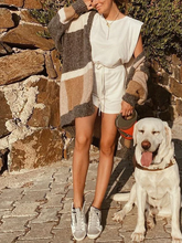 Load image into Gallery viewer, Autumn And Winter Fashion Women'S Color Matching Sweater Coat