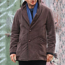 Load image into Gallery viewer, Brown Solid Color Casual Men's Jacket