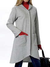 Load image into Gallery viewer, Pure Color Simple Slim Long Jacket with Pocket