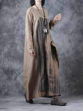 Load image into Gallery viewer, Face Pattern Long Casual Dress for Fall Winter