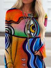 Load image into Gallery viewer, Women's Casual Eye Abstract Print Tops