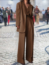 Load image into Gallery viewer, Fashion Casual Solid Color Loose Ladies Two-piece Suit