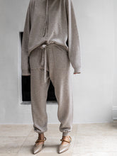 Load image into Gallery viewer, Casual Loose Hooded Long Sleeve Knitted Suit