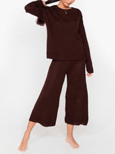 Load image into Gallery viewer, Comfortable Home Loose Solid Color Women'S Knitted Suit