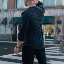 Load image into Gallery viewer, Fashion Irregular Hem Round Neck Long Sleeve T-Shirt