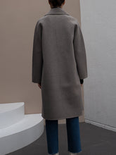 Load image into Gallery viewer, Long Solid Color Long Sleeve Coat