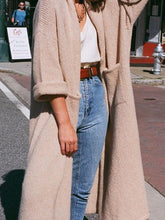Load image into Gallery viewer, Pure Color Casual Knitted Cardigan