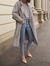 Load image into Gallery viewer, Women's Fashion Long Jacket Button Coat