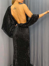 Load image into Gallery viewer, Fashion Sexy One-shoulder Elegant Evening Dress