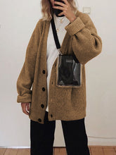 Load image into Gallery viewer, Fashion Casual Solid Color Long Sleeve Sweater Cardigan