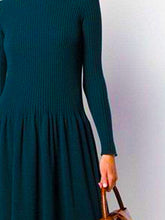 Load image into Gallery viewer, Women's Solid Color Casual Knitted Long Dress