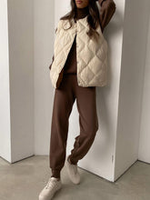 Load image into Gallery viewer, Casual Turtleneck Loose Knit Solid Color Two-piece Suit