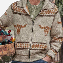 Load image into Gallery viewer, Fashion Casual Ethnic Pattern Cardigan Sweater