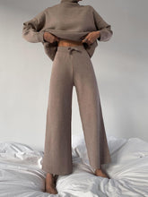 Load image into Gallery viewer, Turtleneck Sweater Knit Two-Piece Suit