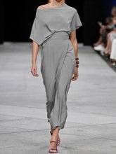 Load image into Gallery viewer, Fashion Simple Top Pants Suit