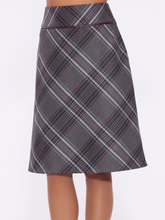 Load image into Gallery viewer, Casual Commuter Check Women'S A-Line Skirt