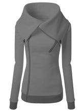 Load image into Gallery viewer, Pure Color Zipper Casual Cardigan