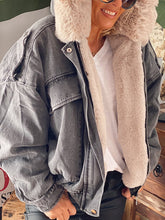 Load image into Gallery viewer, Autumn Winter Fashion Hooded Denim Jacket