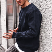 Load image into Gallery viewer, Men'S Fashion Solid Color Shabby Long-Sleeved Warm Sweater