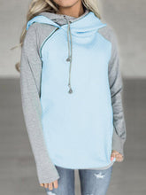Load image into Gallery viewer, Fashion Casual Color Block Hooded Sweatshirt