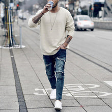 Load image into Gallery viewer, Men'S Fashion Solid Color Round Neck Sweater