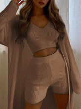 Load image into Gallery viewer, Fashion Loose Knit Solid Color Casual Three-piece Suit