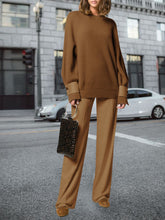 Load image into Gallery viewer, Women's Round Neck Casual Knitted Two-piece Suit