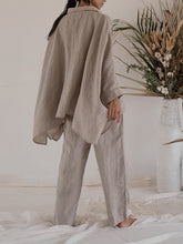 Load image into Gallery viewer, Solid Color V-neck Loose Casual Suit