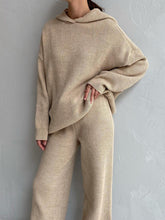 Load image into Gallery viewer, Casual Loose Hooded Knitted Suit