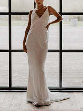 Load image into Gallery viewer, Fashion Suspenders Sleeveless Back Tassel Evening Dress