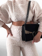 Load image into Gallery viewer, Teddy Jumper Wide Leg Trouser Suit