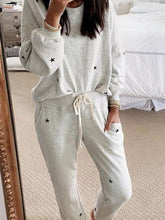 Load image into Gallery viewer, Fashion Round Neck Long Sleeve Two-piece Suit