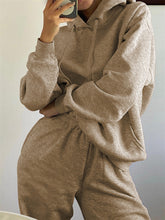 Load image into Gallery viewer, Fashionable Hooded Loose Solid Color Casual Women'S Suit