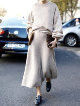 Load image into Gallery viewer, Fashion Loose Knitted Casual Two-piece Suit
