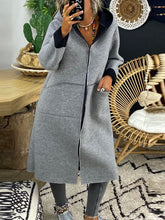 Load image into Gallery viewer, Casual Long Hooded Loose Coat