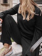 Load image into Gallery viewer, Fashion Casual Solid Color Loose Long Sleeve Two-piece Suit