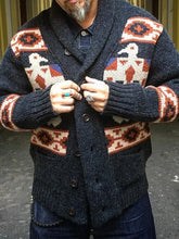 Load image into Gallery viewer, Fashion Button Geometric Casual Single Breasted Sweater