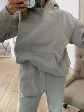 Load image into Gallery viewer, Women'S Solid Color Casual Loose Hooded Sports Suit